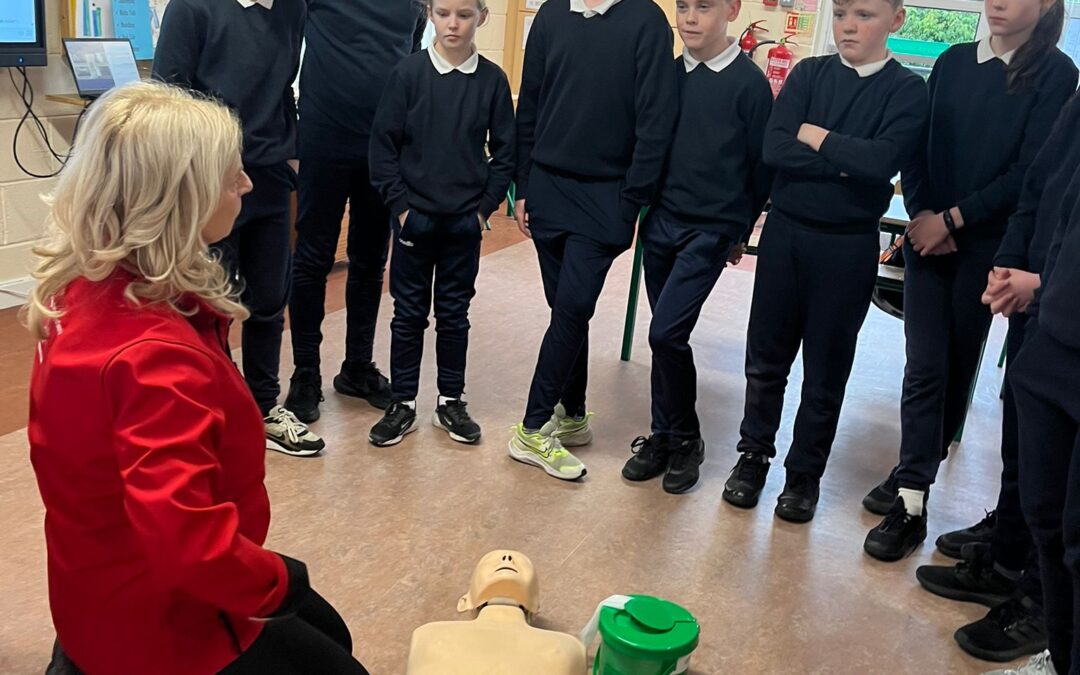 Visit and training from the Truagh and Donagh Defibrillator Group