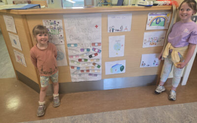 Deravoy N.S. International Nurses Day art showcased in Monaghan hospital.